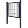2D Fence Gate (Single) Anthracite Grey 100x80 cm
