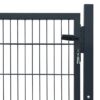 2D Fence Gate (Single) Anthracite Grey 100x80 cm