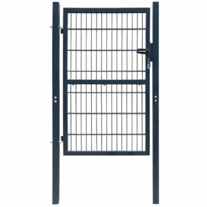 2D Fence Gate (Single) Anthracite Grey 100x120 cm