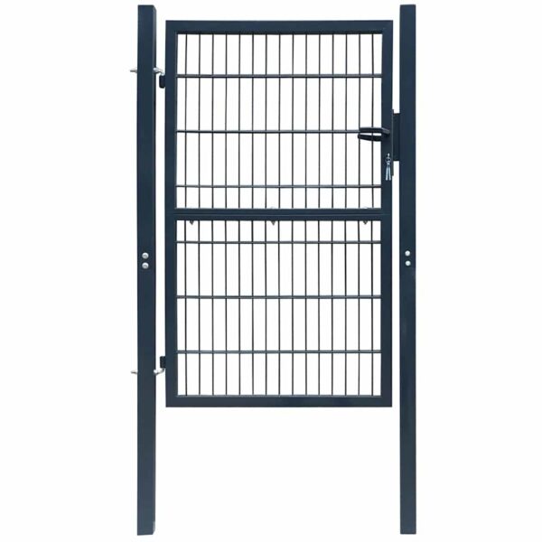 2D Fence Gate (Single) Anthracite Grey 100x120 cm