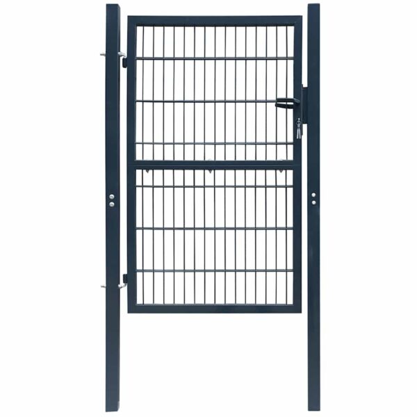 2D Fence Gate (Single) Anthracite Grey 100x140 cm