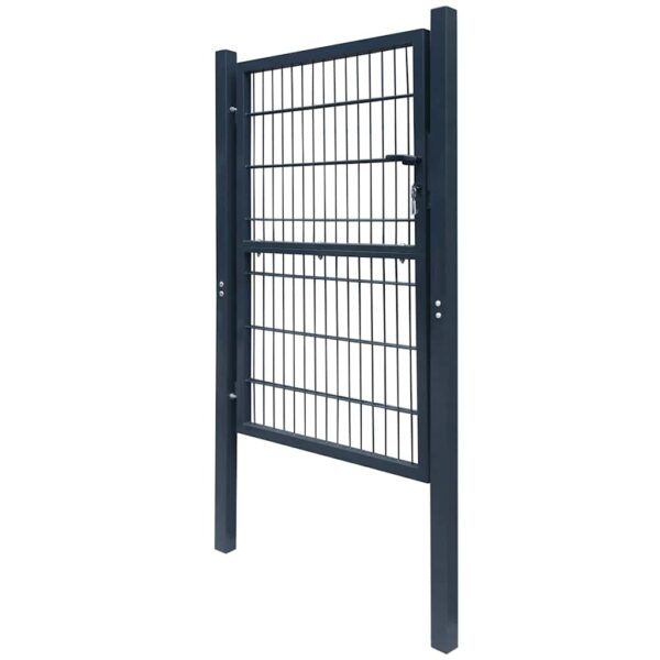 2D Fence Gate (Single) Anthracite Grey 100x140 cm