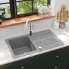 8718475941385_m_en_hd_1.jpg Granite Kitchen Sink Single Basin with Drainer Reversible Grey