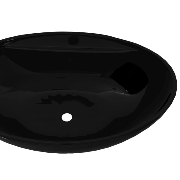 8718475942108_g_en_hd_2.jpg Ceramic Bathroom Sink Basin Faucet/Overflow Hole Black Oval