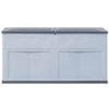 Garden Storage Box 320 L Grey Black