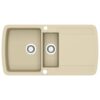 Granite Kitchen Sink Double Basins Beige