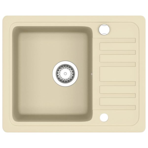 Granite Kitchen Sink Single Basin Beige