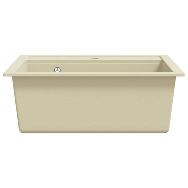 Granite Kitchen Sink Single Basin Beige