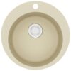 Granite Kitchen Sink Single Basin Round Beige