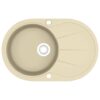 Granite Kitchen Sink Single Basin Oval Beige