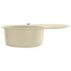 Granite Kitchen Sink Single Basin Oval Beige