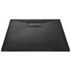 Shower Base Tray SMC Black 100x70 cm