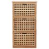 Shoe Storage Cabinet 55x20x104 cm Solid Walnut Wood