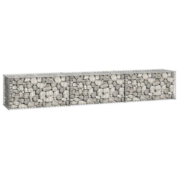 Gabion Wall with Covers Galvanised Steel 300x50x50 cm