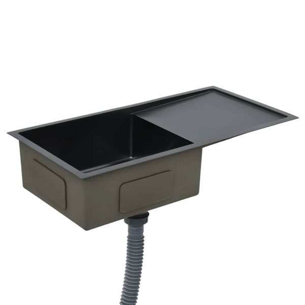 Handmade Kitchen Sink Black Stainless Steel