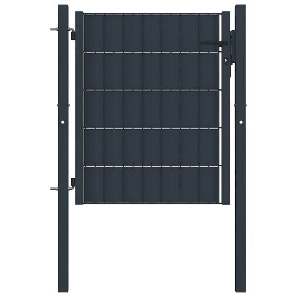 8719883670645_a_en_hd_1.jpg Fence Gate PVC and Steel 100x81 cm Anthracite