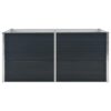 Raised Garden Bed Anthracite 160x80x77 cm Galvanised Steel