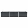 Garden Raised Bed Anthracite 240x80x45 cm Galvanised Steel