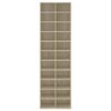 Shoe Cabinet Sonoma Oak 54x34x183 cm Engineered Wood