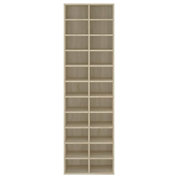 Shoe Cabinet Sonoma Oak 54x34x183 cm Engineered Wood