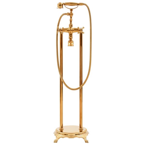 Freestanding Bathtub Faucet Stainless Steel 99.5 cm Gold