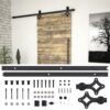 Sliding Door SKIEN Hardware Kit 183 cm Steel Black