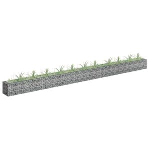 Gabion Raised Bed Galvanised Steel 450x30x30 cm