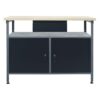Workbench Black 120x60x85 cm Steel