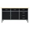 Workbench Black 160x60x85 cm Steel