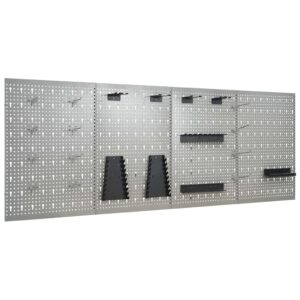 Wall-mounted Peg Boards 4 pcs 40x58 cm Steel