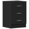 Bedside Cabinets 2 pcs Black 38x35x56 cm Engineered Wood