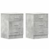 Bedside Cabinets 2 pcs Concrete Grey 38x35x56 cm Engineered Wood