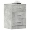 Bedside Cabinets 2 pcs Concrete Grey 38x35x56 cm Engineered Wood