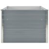 Raised Garden Bed 160x80x45 cm Galvanised Steel Grey