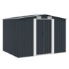 Garden Storage Shed Anthracite Steel 257x205x178 cm