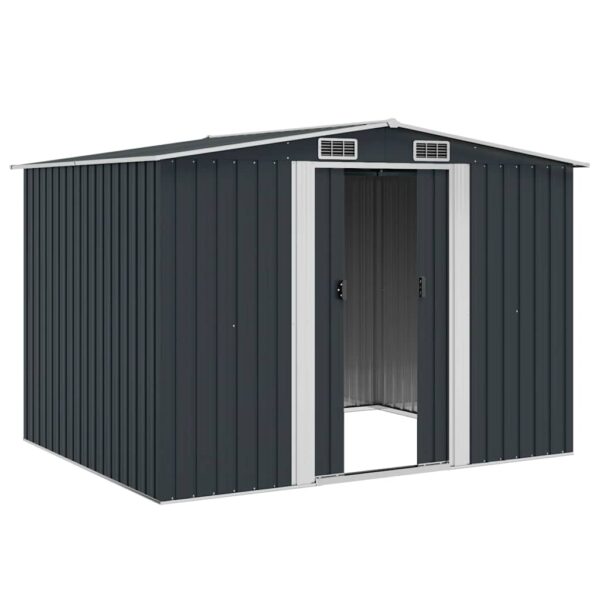 Garden Storage Shed Anthracite Steel 257x205x178 cm
