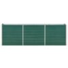 Garden Raised Bed Galvanised Steel 240x40x77 cm Green