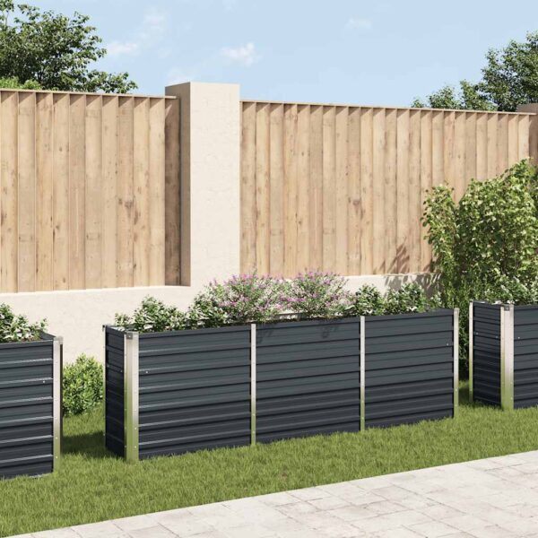 8719883756851_m_en_hd_1.jpg Garden Raised Bed Galvanised Steel 240x40x77 cm Anthracite