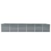 Garden Raised Bed Galvanised Steel 480x80x77 cm Grey