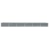 Garden Raised Bed Galvanised Steel 600x80x45 cm Grey