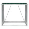 Garden Log Storage Shed Galvanised Steel 163x83x154 cm Green