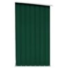 Garden Log Storage Shed Galvanised Steel 163x83x154 cm Green