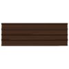 Roof Panels 12 pcs Galvanised Steel Brown