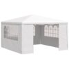 Professional Party Tent with Side Walls 4x4 m White 90 g/m?