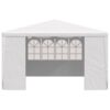Professional Party Tent with Side Walls 4x4 m White 90 g/m?