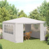 Professional Party Tent with Side Walls 4x4 m White 90 g/m?