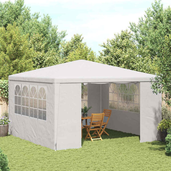 Professional Party Tent with Side Walls 4x4 m White 90 g/m?