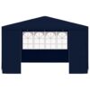 Professional Party Tent with Side Walls 4x4 m Blue 90 g/m?