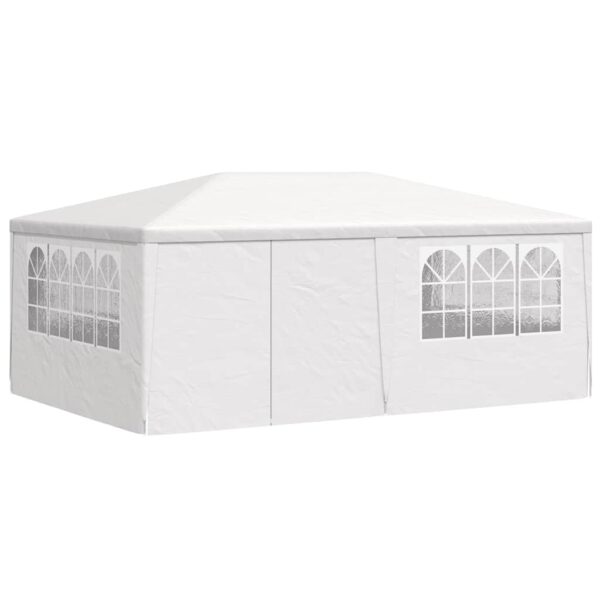 Professional Party Tent with Side Walls 4x6 m White 90 g/m?