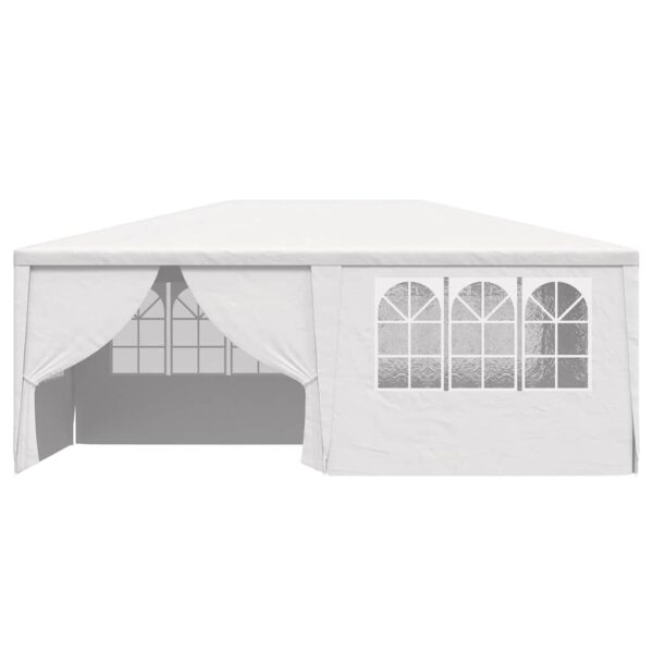 Professional Party Tent with Side Walls 4x6 m White 90 g/m?